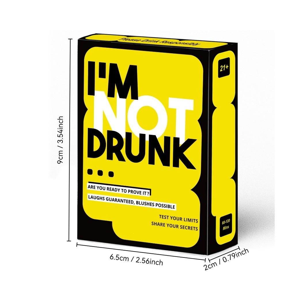 Drinking Games Card Games I‘M NOT DRUNK Desktop Games Interactive Paper Cards Hen's Party