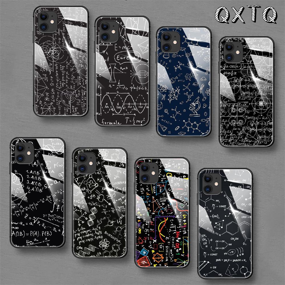 Чехол Formula Equation Art Чехлы и обложки для мобильных телефонов Стеклянный чехол для мобильного телефона для iPhone Xiaomi Redmi Samsung Galaxy Note S 12 13 14 15 21 22 5G Pro Max Plus