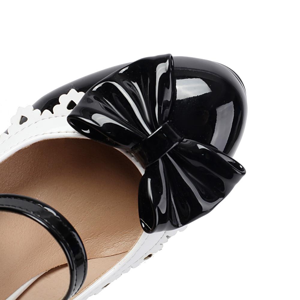 Модные женские туфли на высоком каблуке с ремешком на щиколотке и пряжкой, с круглым носком, туфли-лодочки на каблуке, женские туфли на платформе с бантом, обувь для вечеринки, свадьбы, женская обувь