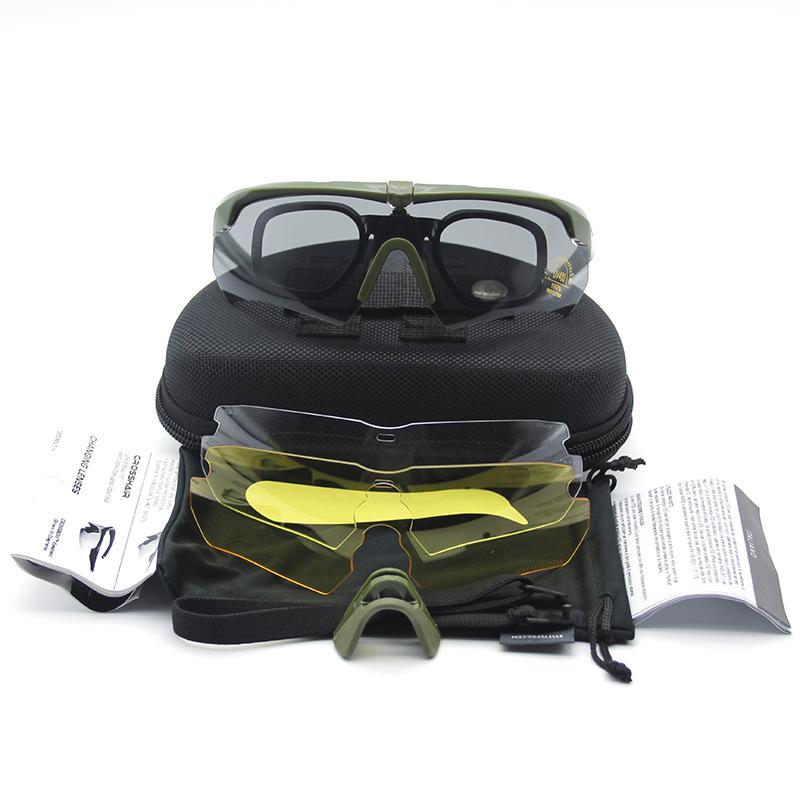 Тактические очки с перекрестным бантом, уличные ветрозащитные и защитные очки для близорукости, спортивные очки