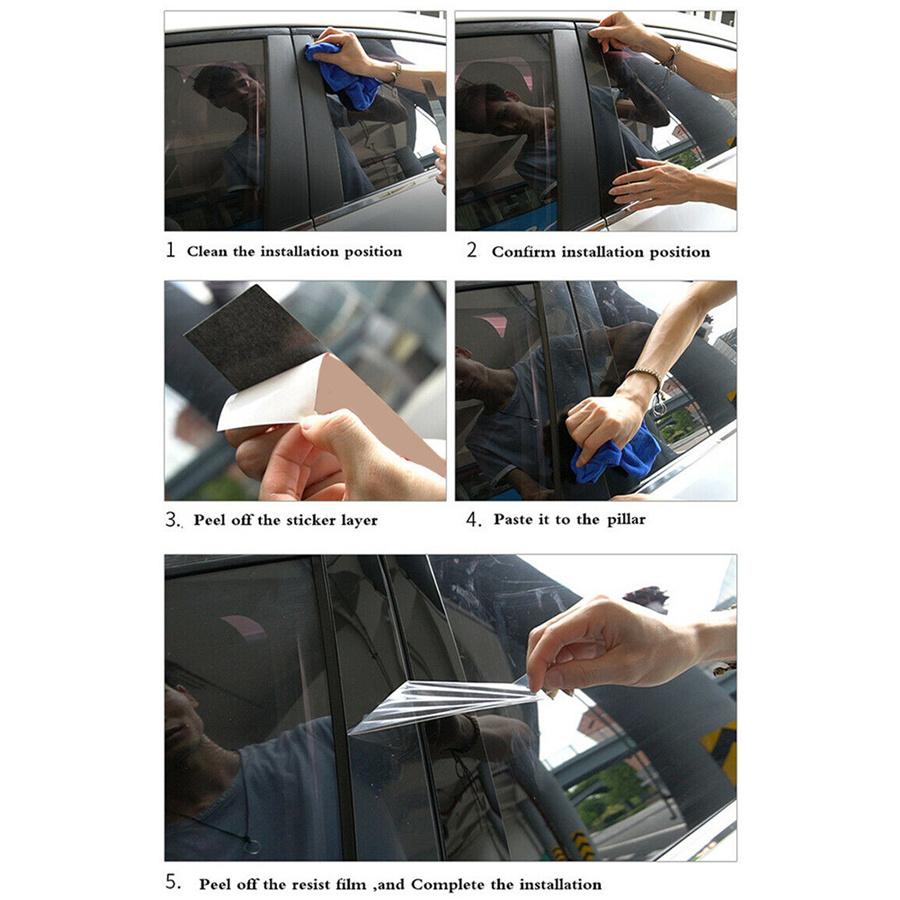 Для Kia Forte 2019-2021 ПК Накладка на центральную стойку бокового стекла двери Черная