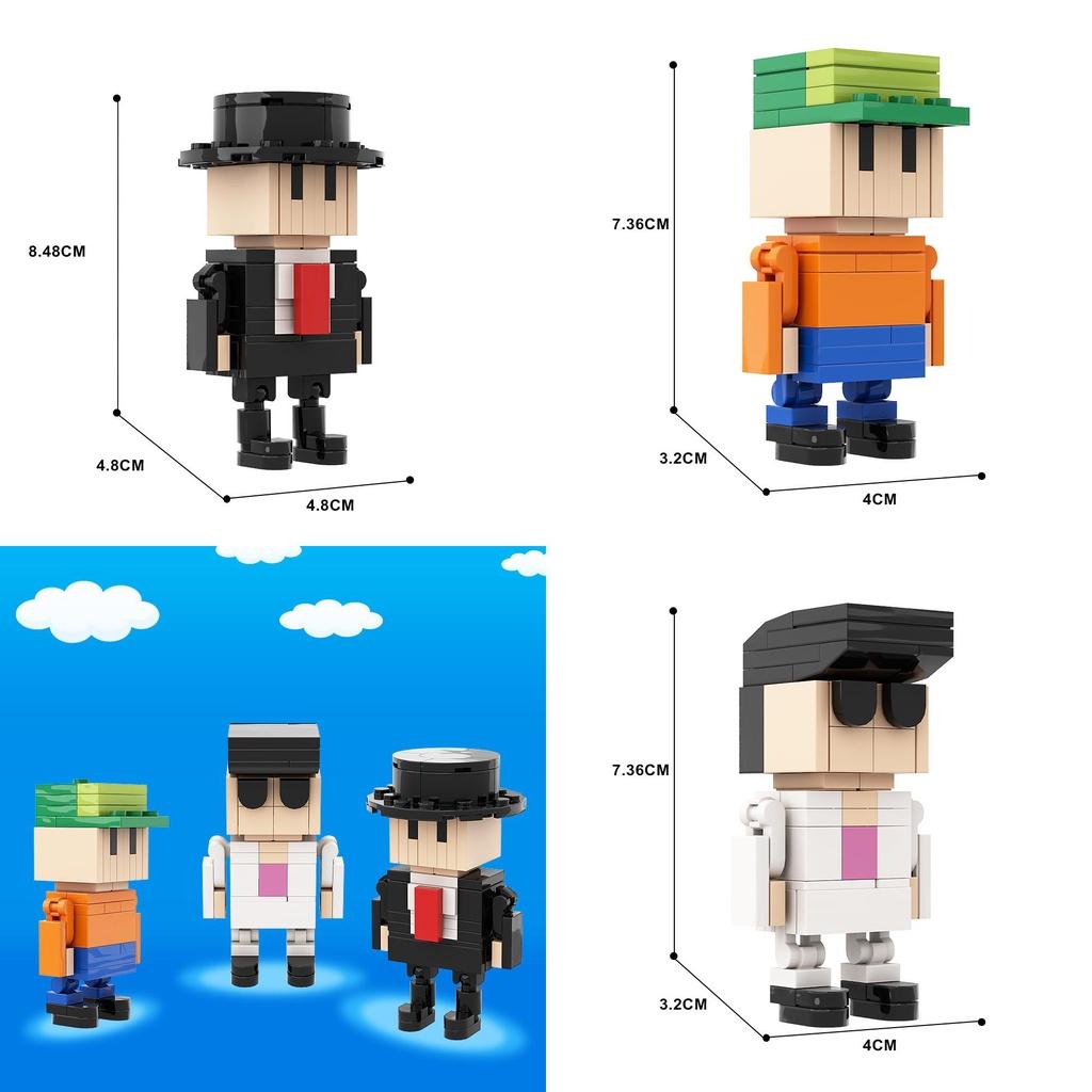 Gobricks Moc Falling Battle Building Blocks Set Diy Creative Game Accessories Small Particle Assembly Toy For Teens