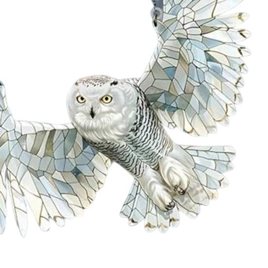 Owl Sun Catcher Colored Acrylic Light Catcher Window Hanging Ornament for Home Garden Balcony Decor Bird Enthusiasts Gift