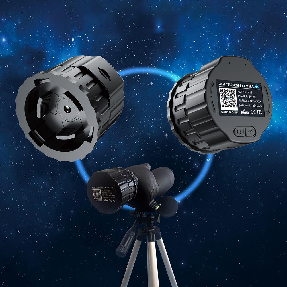 2K Камера-окуляр WiFi высокого разрешения для телескопов 25-50 мм Электронная камера-окуляр Портативная камера для зрительной трубы