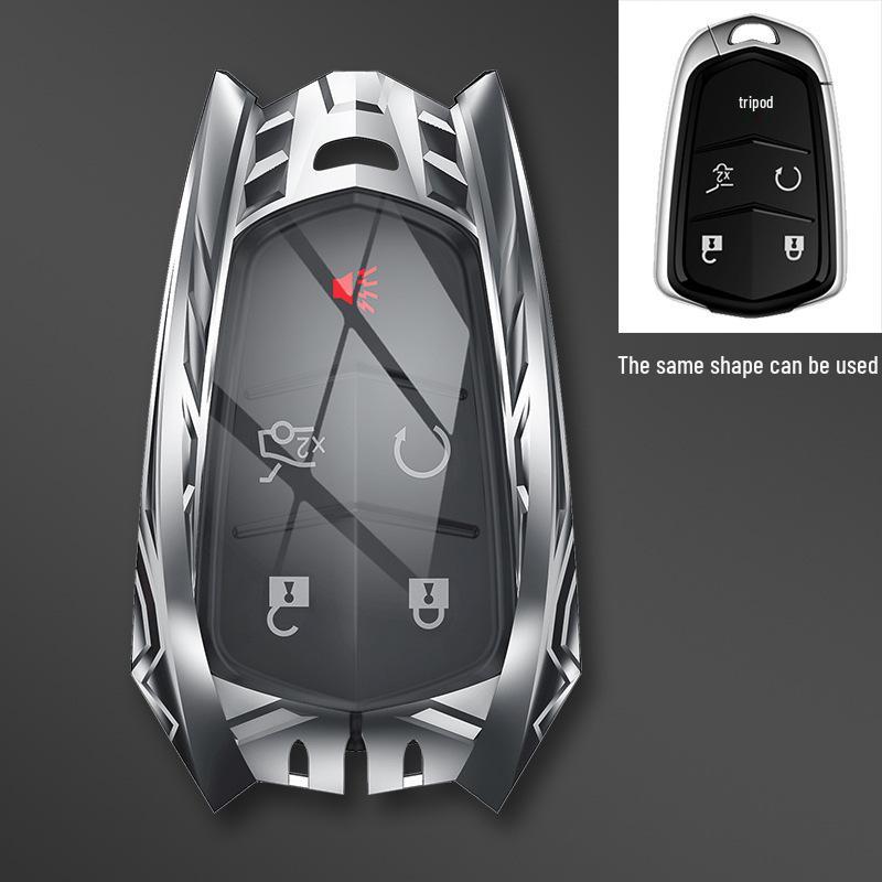 Защитный сплавной чехол для ключа для Cadillac CT4, CT5, Escalade