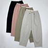Elastic High Waist Casual Pants Women Loose Hit Colors All Match Harem Pants Trousers