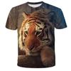 1-14 Years Children Short Sleeve T-Shirts Tiger Lion Animals Tshirt Baby Boys Girls Kids Summer Clothes Casual Oversized Tops