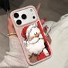 Круглая Рождественская Снеговик Чехол для Телефона Для IPhone 17 17Air 16 15 Чехол Для IPhone 11 13 12 14 Pro Max 16 15 14 Plus Чехол Funda
