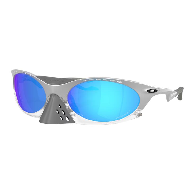 Oakley Регулируемые раздвоенные дужки O Matter™ Овальные солнцезащитные очки Унисекс солнцезащитные очки Серебряные OO9437-1363