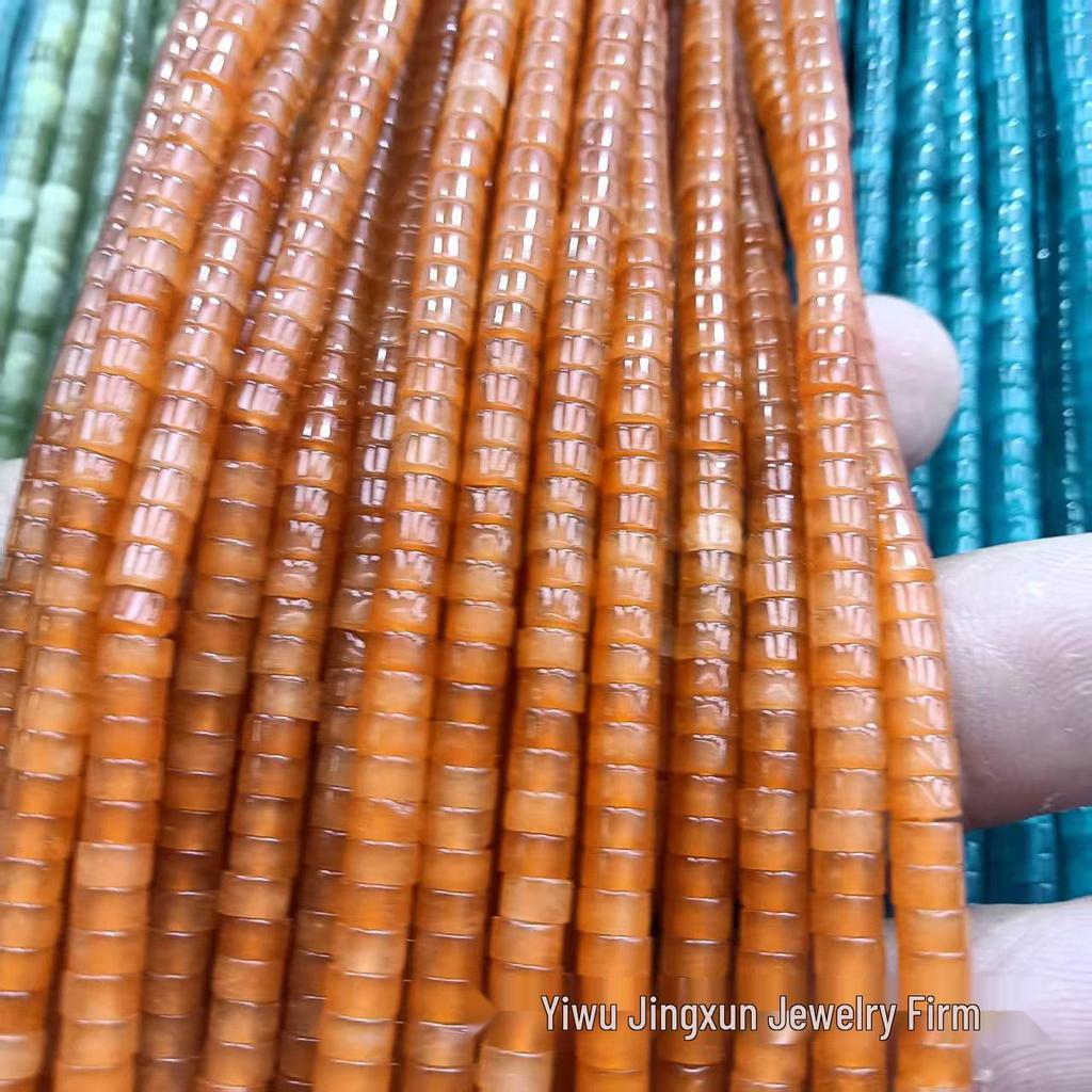 2x4 мм Натуральный Агатовый Камень Разделительные Бусины для DIY Изготовления Украшений - Свободные Полуфабрикаты в Наличии