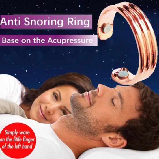 Slimming Unisex Magnetic Anti Snore Ring Weight Loss Fat Burning Health Care
