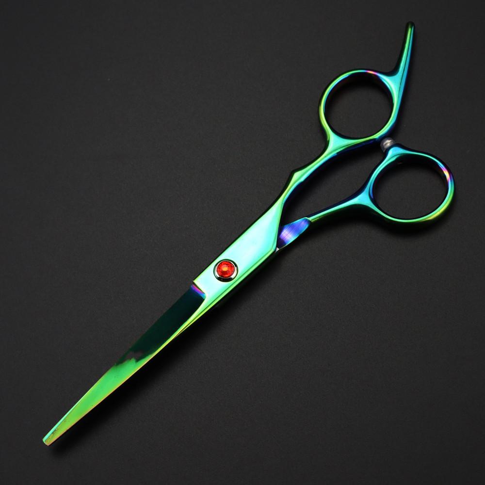 Профессиональные 6-дюймовые ножницы Red Gem для стрижки волос, филировочные парикмахерские инструменты, ножницы для стрижки, парикмахерские ножницы