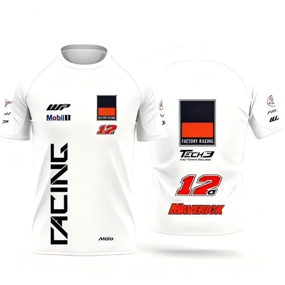 Men’s and Kids #33 #37 #12 #23 Factory Racing Graphic Tee Number Printed Breathable Family Matching Sports T-Shirt