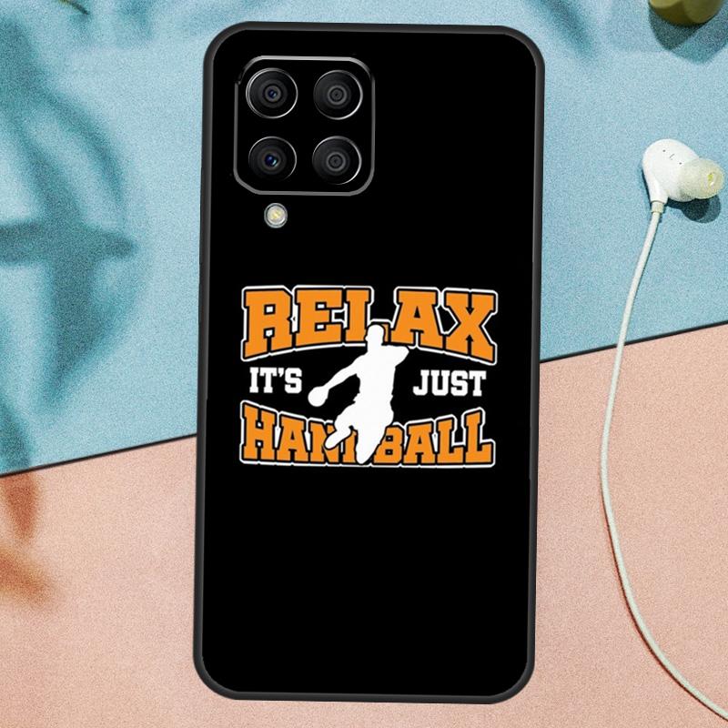 Play Handball Quotes Case For Samsung Galaxy M54 M14 M34 M13 M53 M56 M52 M32 M16 M11 M21 M31 M35 M12 M15 M36 M55