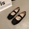 Fashion 2024 New Silver Bowknot Mary Jane Shoes for Women Round Toe Glossy Leather Flat Shoes Woman Dance Ballets Party Shoes Zapatos