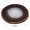 Polished Dyed Coaster Compact Stone Natural Agate Sliced Coaster Desktop Decor