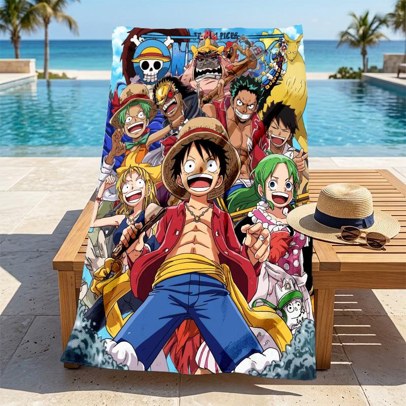One Piece Stylish Digital Printing Beach Towel Quick‑Drying Absorbent Blanket for Beach Pool Gym Travel C3129