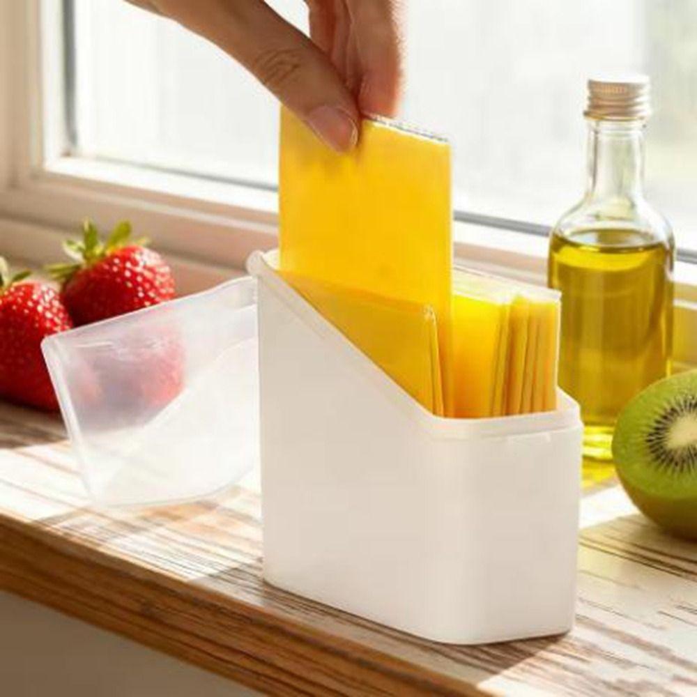 2Pcs Leakproof Coffee Tea Bag Storage Box Plastic Food Storage Container Cheese Keeper  Dormitory