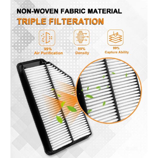CA11042 Engine Air Filter Replacement For Honda Odyssey (2011-2017)(EAF14)