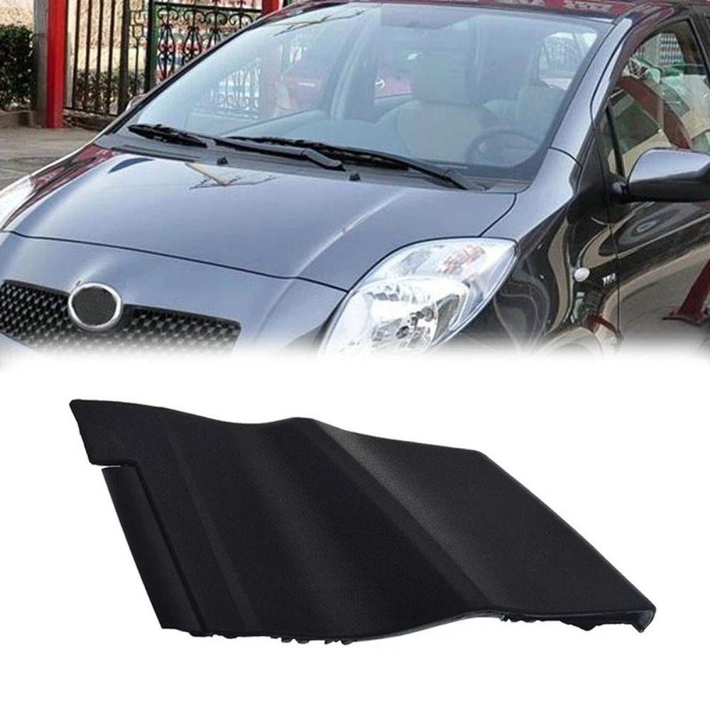 1 Pair Plastic Car Wrap Corner Trim Black Cowl Cover Trim for Toyota Yaris 4 Doors 2006-2010