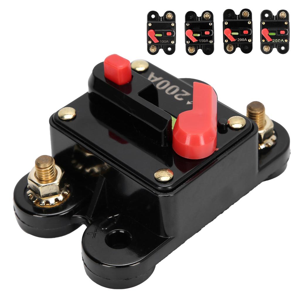 Инвертор с автоматическим выключателем и предохранителем 12‑24 В с ручным сбросом для автомобильной аудиосистемы, лодок и грузовиков