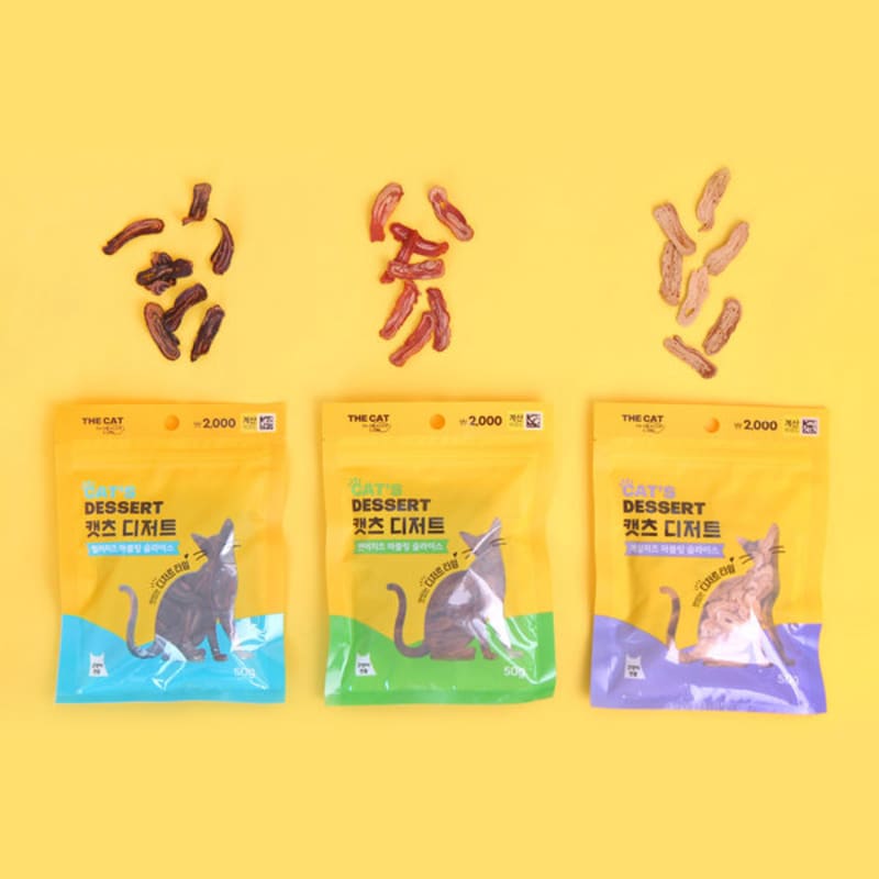 [Домашнее животное] Кошка Кошки Десерт Мраморный Ломтик 50 Г Тунец Сыр
