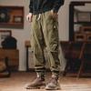 Мужские ретро рабочие брюки: 2025 Тяжелые повседневные брюки на флисовой подкладке для осени/зимы