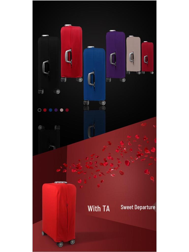 Утолщенный эластичный чехол от пыли для багажа на колесиках