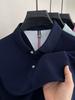 100% Хлопок Футболка-поло с коротким рукавом Удобная Легкая Высококлассный Бренд Модная Простая Летняя Мужская Повседневная Футболка с отложным воротником
