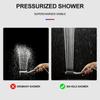 300 Holes High Pressure Shower Head Water Saving Flow With Chrome ABS Rain Spray Nozzle Bathroom Accessories