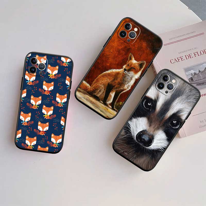 UP4 Animal Raccoon Fox New High-End Shell Phone Case for Xiaomi Poco C40 C50 C51 C55 C65 C71 C75 F3 F5 F6 F7 M2 M3 Pro Ultra