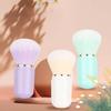 Retractable Retractable Kabuki Brush Capsule-shape Nail Dust Brush  for Blusher