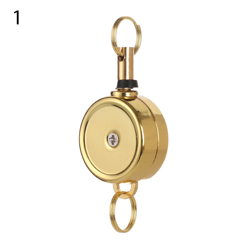 1pc Clip ID Name Card Stationery Anti-Lost Clip Retractable Key Ring Badge Holder Lanyards