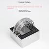 5 Pcs Stainless Steel Biscuit Cutter Molds Square Cookie  Mould New Cookie Cutter Set  Dough Tools