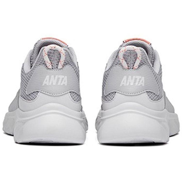 Anta Comfortable Shock Absorbing Wear Resistant Breathable Lightweight Low Top Casual Shoes Men Sneaker Gray 912125570-1