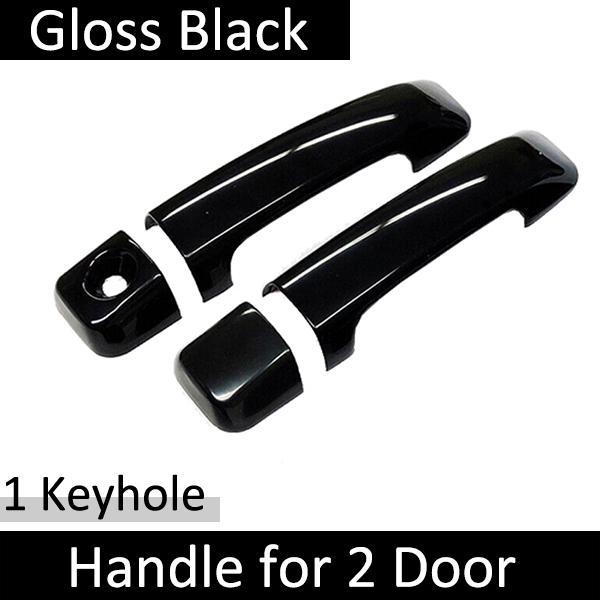 Для Toyota Tundra XK50 2007 ~ 2018 глянцевая черная наружная ручка двери, наклейки, защитный чехол для стайлинга автомобиля