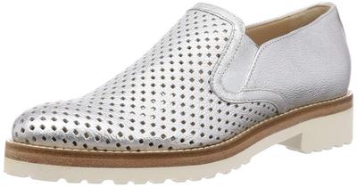 Женские лоферы слипоны из сетки Luca Grossi, серебристые, размеры 23.5см-24.0см, 2E