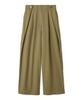 Emi Size Beige Women's Water-Repellent Side-Tuck Pants, 13WFP251068,