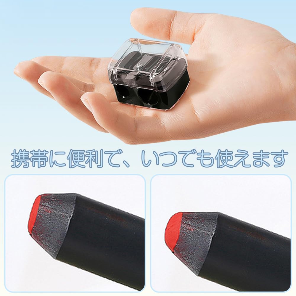 Точилка для карандашей для бровей Точилка для карандашей для бровей Подводка для глаз Точилка для карандашей для подводки глаз Совместимо с дизайном Портативная косметика 2 предмета Черный Белый