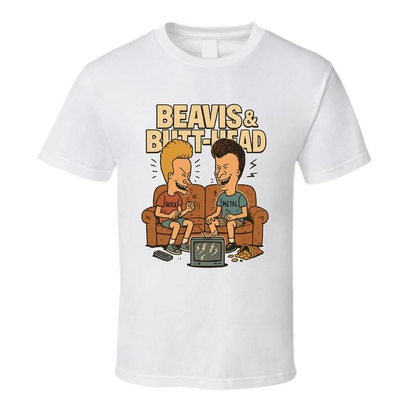 Beavis And Butthead Caricature Retro Look TShirt