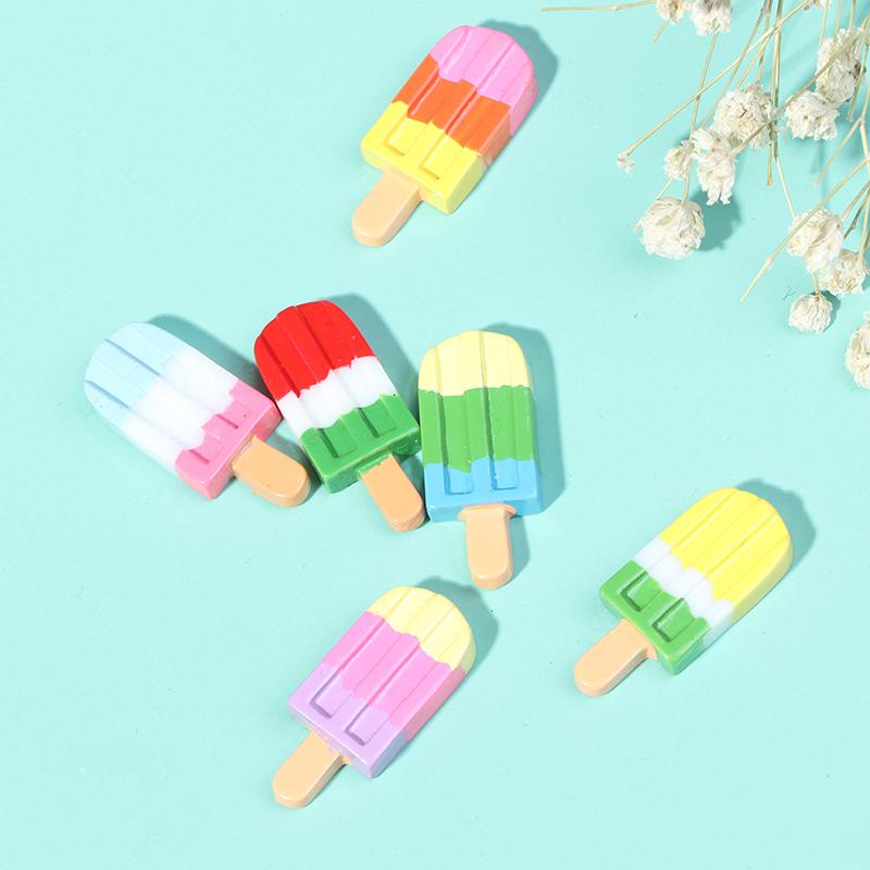 5Pcs 1:12 1:6 Dollhouse Miniature Popsicle Dolls Kitchen Food Accessories