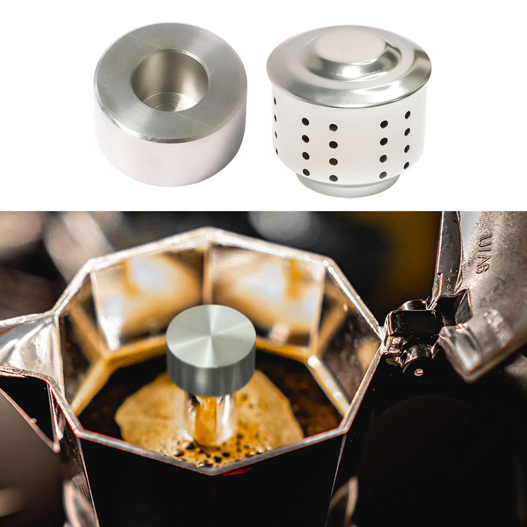 Портативная эспрессо-кофеварка, клапаны защиты от брызг, текстура из нержавеющей стали, брызгозащищенная крышка, подходит для кофемашины