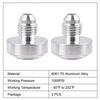 2-4pc Male Billet Aluminum Weld On Fitting Nuts 4AN 6AN 8AN 10AN 12AN 16AN 20AN