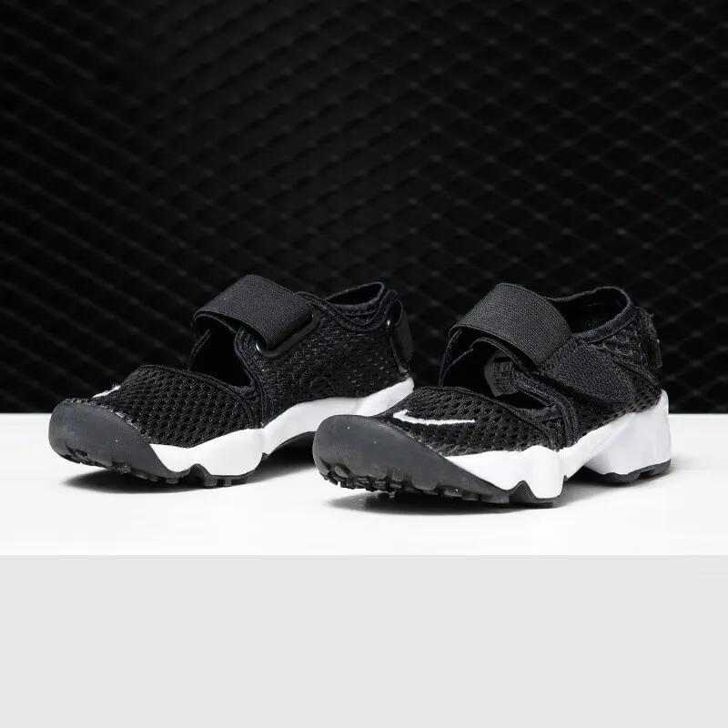 Nike Air Rift Grade School (Unisex) Black / White Kids' Casual Shoes 322359 014
