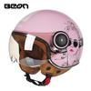 BEON Мотоциклетный шлем Открытый шлем Casco Moto Шлем для электросамоката Сертифицирован DOT Ретро Винтажный шлем Мотоциклетный гоночный шлем Capacete