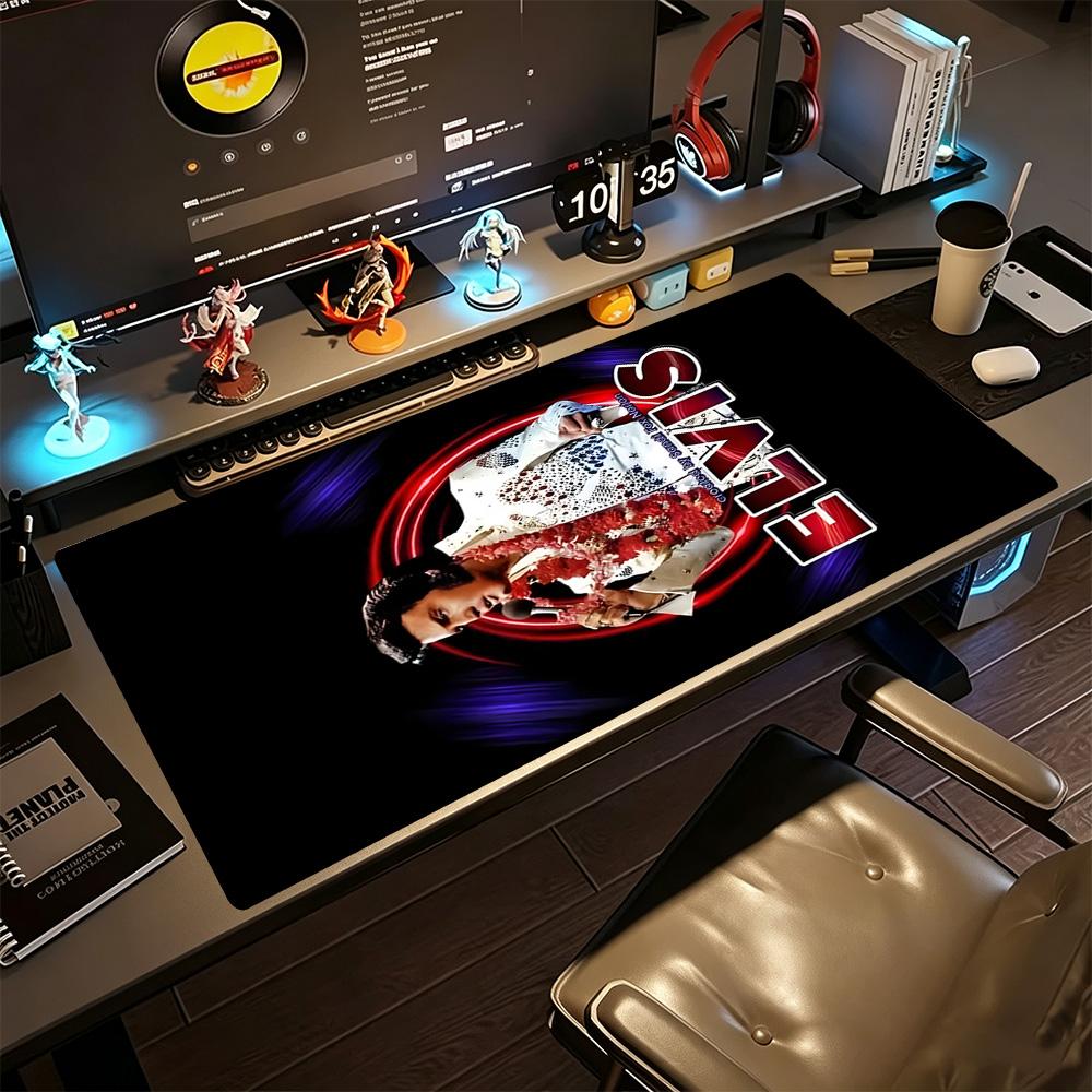 Elvis Presley Large Mouse Pad Keyboard Pad HD Print Desk Pad Non-Slip Rubber Bottom Office and Gaming Desk Decoration
