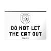 Деревянный знак для кошек с надписью «ПОЖАЛУЙСТА, НЕ ВЫПУСКАЙТЕ КОШЕК НА ВЫХОД» для украшения стены в деревенском стиле для дома, офиса, гостиной, спальни
