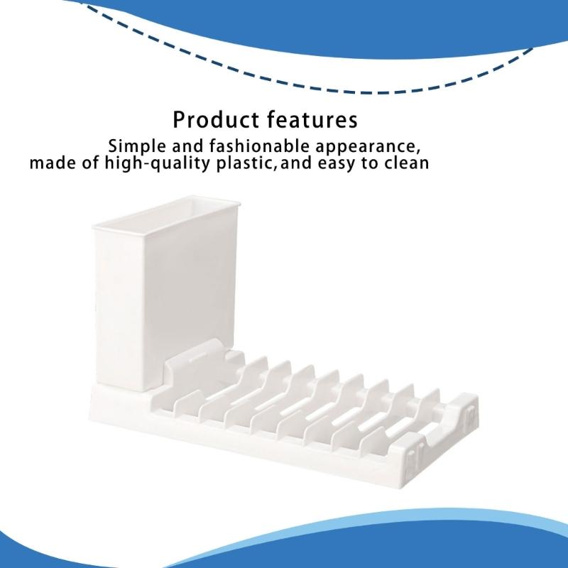 Многофункциональная сушилка для посуды, переносная стойка для сушки посуды с регулируемыми ножками для организации кухни