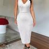 Women's Summer Elegant Deep V-Neck Casual Slim Dresses