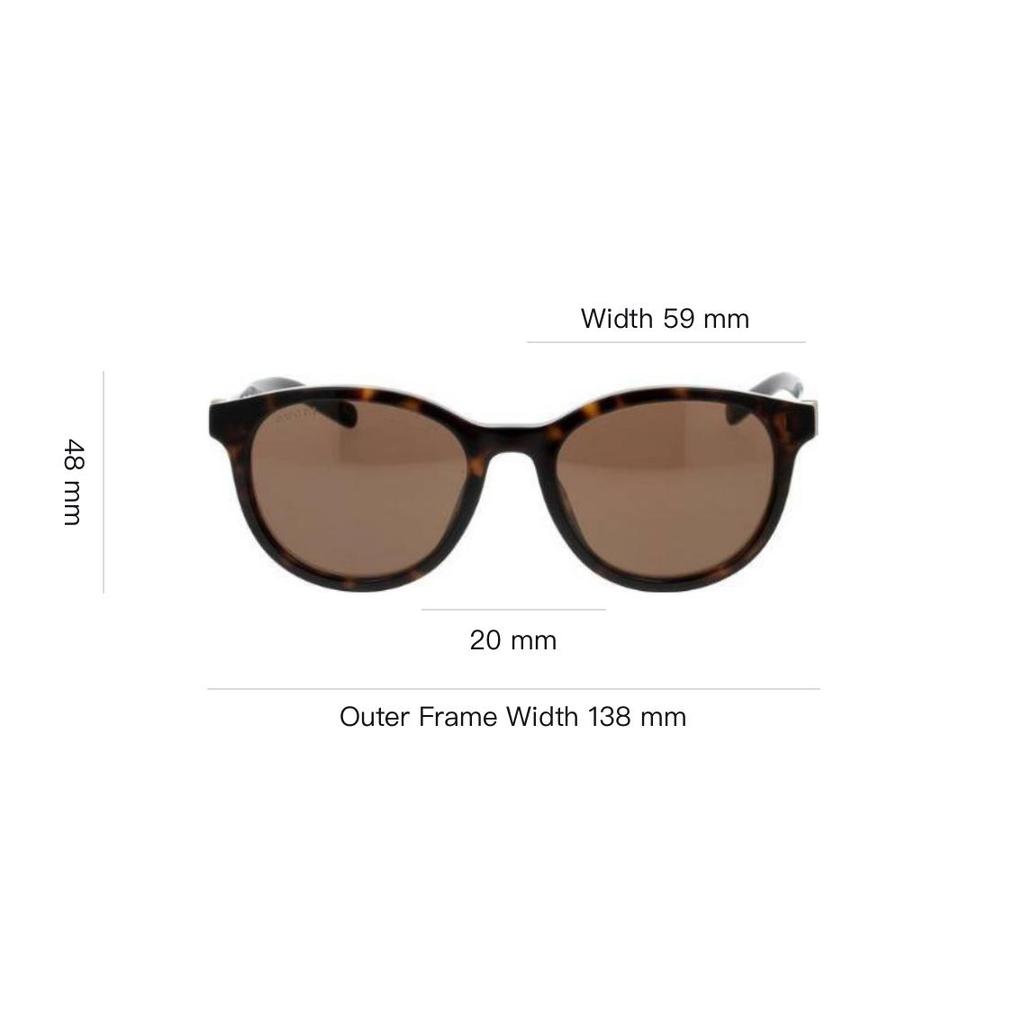 Gucci Letter Print Square Sunglasses Unisex sunglasses Tortoise GG1674SK-002